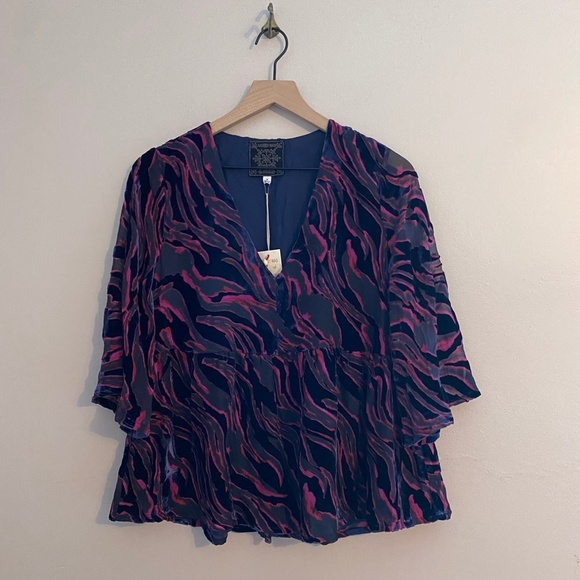 NWT Johnny Was Selene Tiered Top MEDIUM - Picture 4 of 12